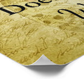 の結婚座席表、どこにでも座るポスター ポスター (角)