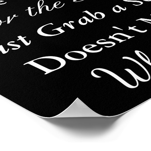 の結婚座席表、どこにでも座るポスター ポスター (角)