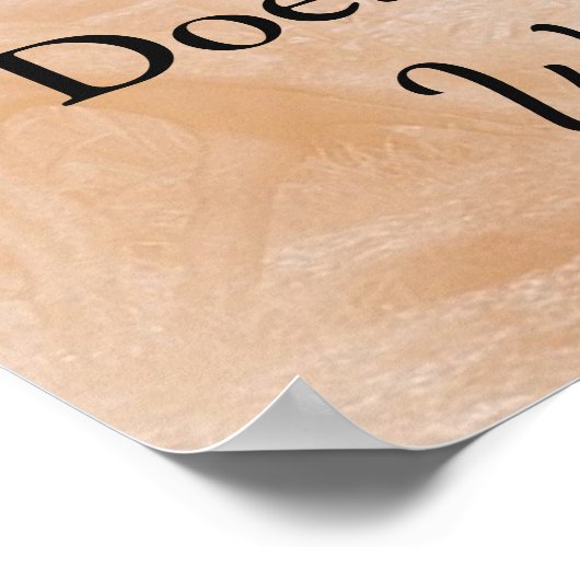 の結婚座席表、どこにでも座るポスター ポスター (角)