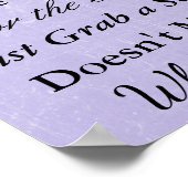 の結婚座席表、どこにでも座るポスター ポスター (角)