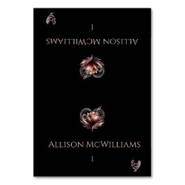 の結婚座席表 – チキンアイコン – ハート付きバラ テーブルナンバー