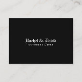 の結婚座席表-ハート付きスケルトン プレイスカード (裏面)