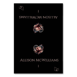 の結婚座席表-ベジタリアンアイコン – バラ テーブルナンバー