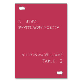 の結婚座席表 – ポークのアイコン – ビバマゼンタ –  テーブルナンバー