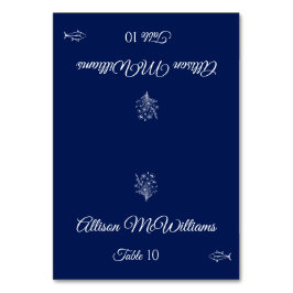 の結婚座席表 – ワイルドフラワーエレガンスフィッシュアイコン –  テーブルナンバー