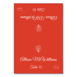 の結婚座席表 – ワイルドフラワーエレガンス – 豚肉アイコン – テーブルナンバー