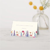 の結婚座席表 – ワイルドフラワー交響曲 –  プレイスカード (正面)