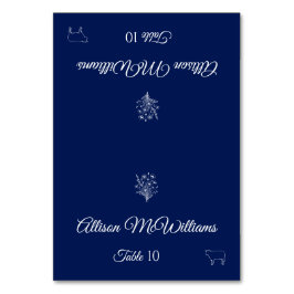 の結婚座席表 – 山花の優雅さ – 肉 –  テーブルナンバー