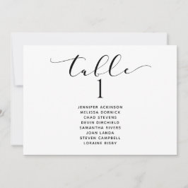 の結婚座席表(横エレガント) 招待状