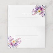 の結婚座席表 – 水彩島ロマンス –  プレイスカード (外部開封)