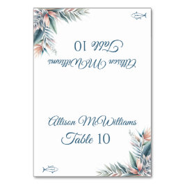 の結婚座席表 – 熱帯ドリームフィッシュのアイコン –  テーブルナンバー
