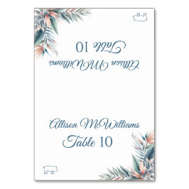 の結婚座席表 – 熱帯ドリーム – 豚肉アイコン –  テーブルナンバー