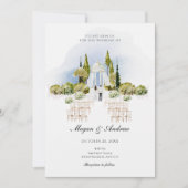 の結婚庭の装飾招待状 招待状 (正面)