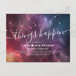 の結婚延期が起こる銀河系 案内ポストカード