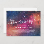 の結婚延期が起こる銀河系 案内ポストカード (正面/裏面)