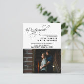 の結婚延期された写真はがき ポストカード (スタンド正面)