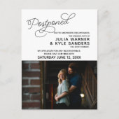 の結婚延期された写真はがき ポストカード (正面)