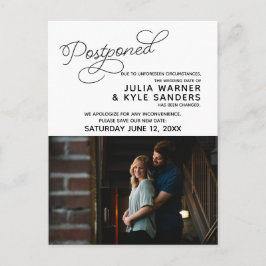 の結婚延期された写真はがき ポストカード