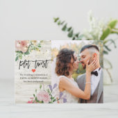 の結婚延期された日付の変更Plot Twist Photo 案内状 (スタンド正面)