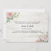 の結婚延期された日付の変更Plot Twist Photo 案内状 (裏面)