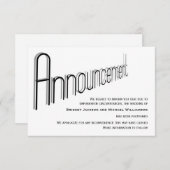 の結婚延期された通知 セーブザデート (正面/裏面)