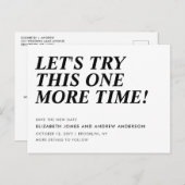 の結婚延期の期日の変更 案内ポストカード (正面/裏面)