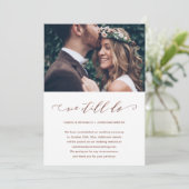 の結婚延期はまだ写真を撮っている 案内状 (スタンド正面)