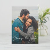 の結婚延期QRコード日付の変更 セーブザデート (スタンド正面)