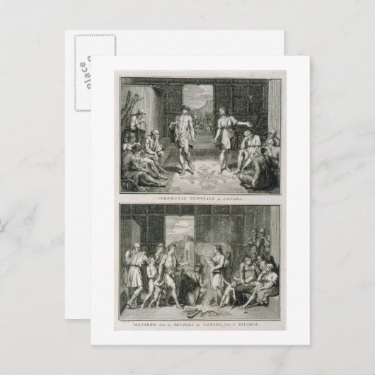 の結婚式と離婚の方法 ポストカード (正面/裏面)