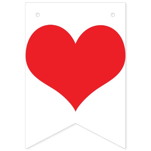 ❤の結婚式の印の装飾ありがとう バンティングフラッグ (第1の旗)