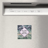 の結婚式の好意ふっ石の宝石の写真メメント マグネット (インサイチュ (食洗機))