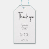 の結婚式の引き出物ギフト来ラベルに感謝 ギフトタグ (正面)