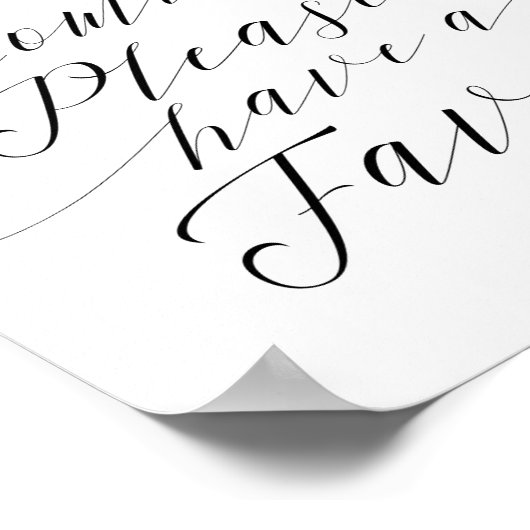 の結婚式の引き出物サイン来をありがとう ポスター (角)