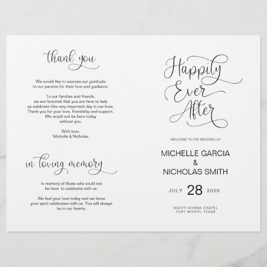 の結婚式典プモダンログラム (正面)