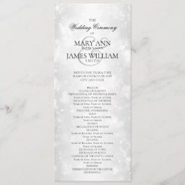 の結婚式典プログラム銀きらめく灯 プログラム