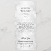 の結婚式典プログラム銀きらめく灯 プログラム (裏面)