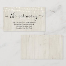 の結婚式囲いカード – シンプル