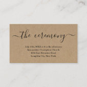 の結婚式囲いカード – シンプル エンクロージャーカード (正面)