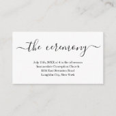 の結婚式囲いカード – シンプル エンクロージャーカード (正面)