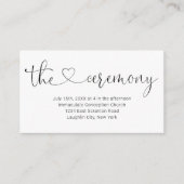 の結婚式囲いカード – シンプル エンクロージャーカード (正面)