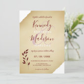 の結婚引き裂かれたセピア幾何学非バイナリ 招待状 (スタンド正面)