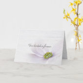 の結婚引用文のホワイトウォッシュウッドカード カード (黄色い花)