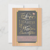 の結婚引用文デザイン、文字カスタム付き (正面)