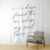 の結婚引用文「I Have Found」背景バナー タペストリー (インサイチュ)