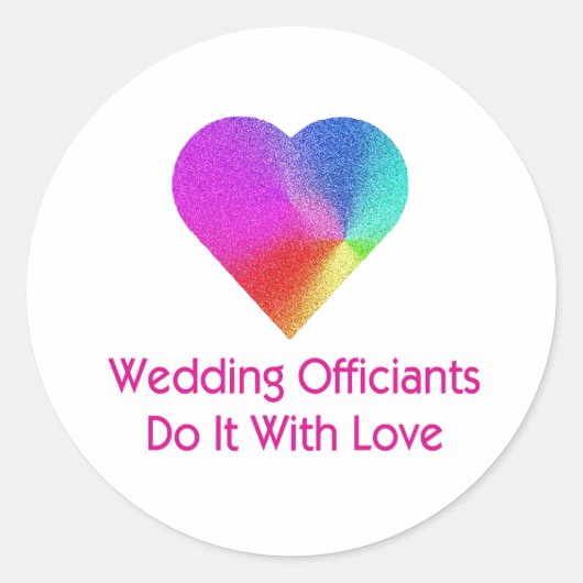 の結婚役人は愛情を込めて行う ラウンドシール (正面)