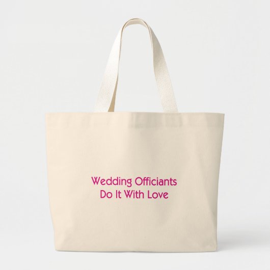 の結婚役人 ラージトートバッグ (正面)