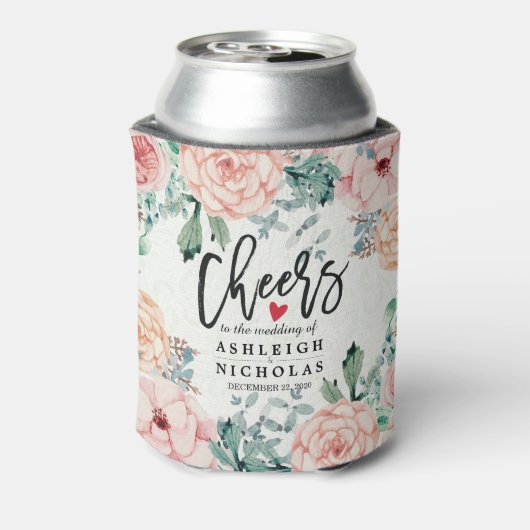 の結婚応援に水の色の花を愛エレガントする 缶クーラー (缶裏面)