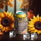 の結婚応援カボチャを愛するヒマワリ 缶クーラー