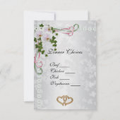 の結婚応答カーエレガントド 出欠カード (裏面)