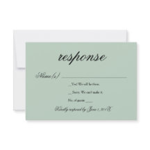 の結婚応答カード